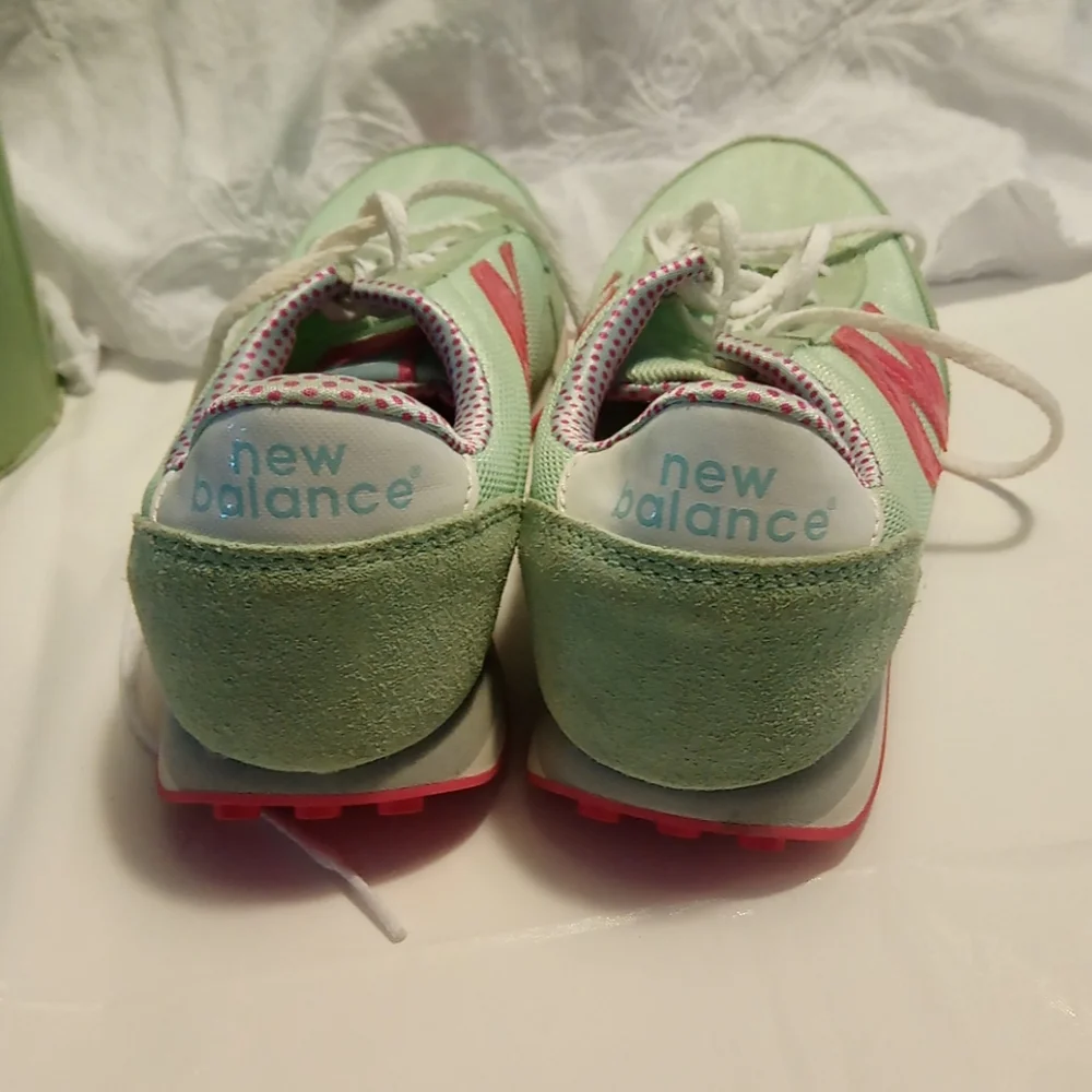 New Balance Mint Green and Pink Women's Athletic Sneakers